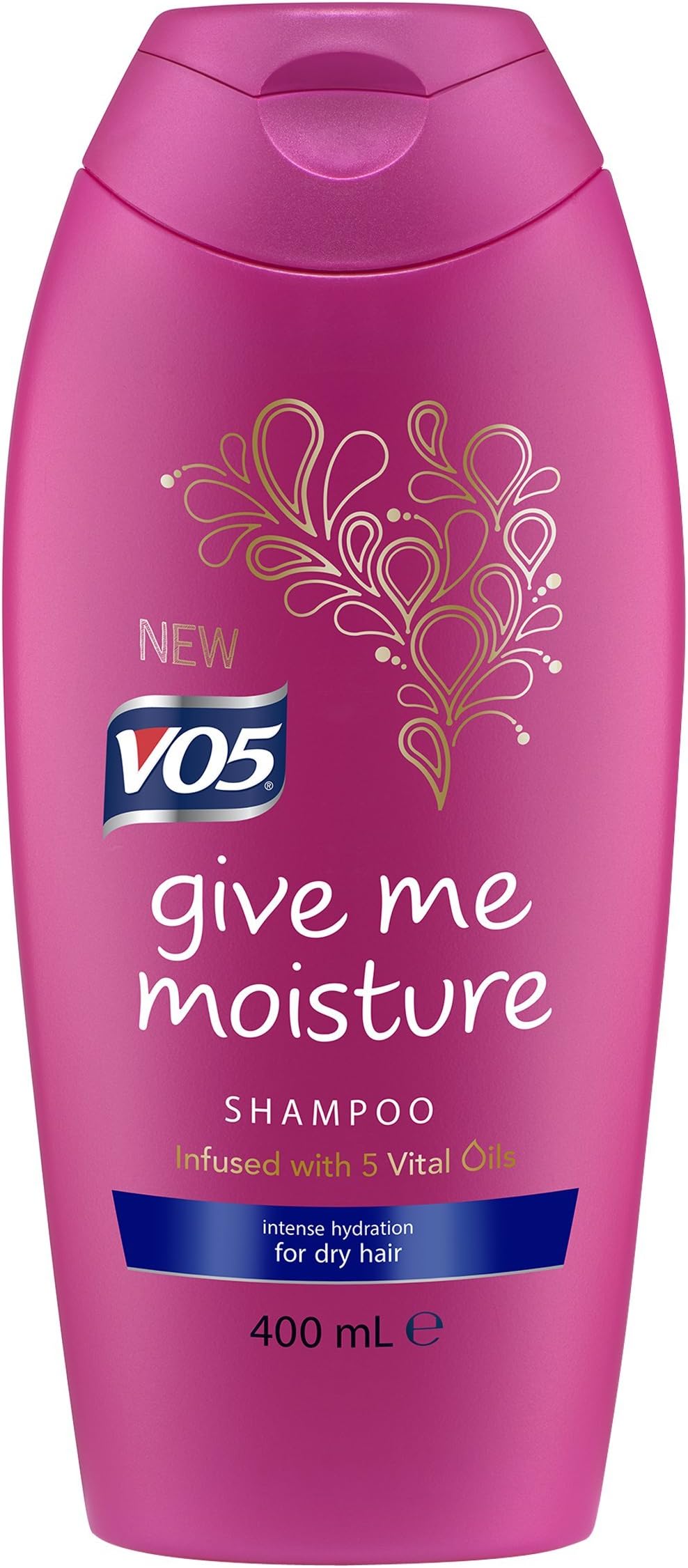 VO5 Give Me Moisture Shampoo Infused with 5 Vital Oils for All Hair Types and Colours, 250ml