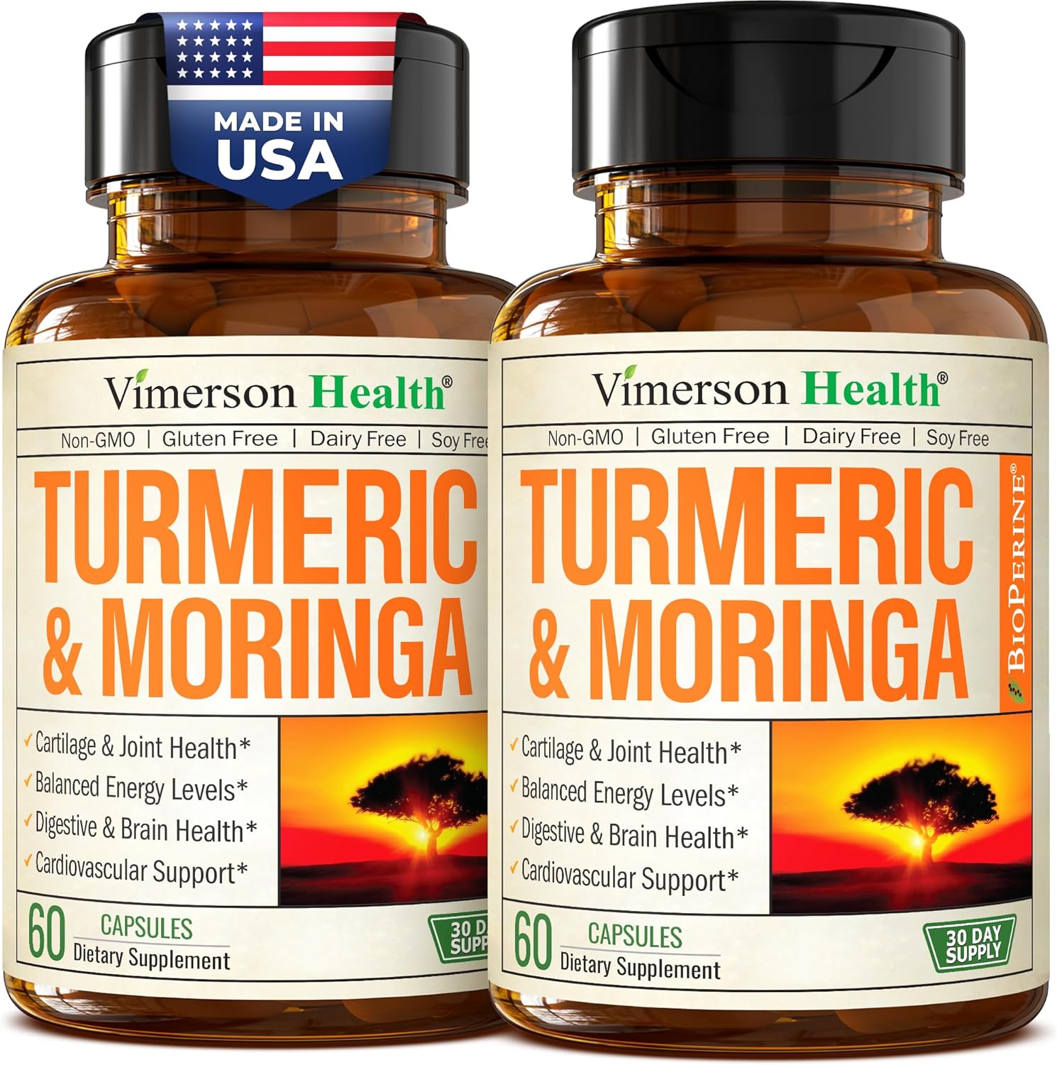 Moringa + Turmeric Curcumin Joint & Digestive Support