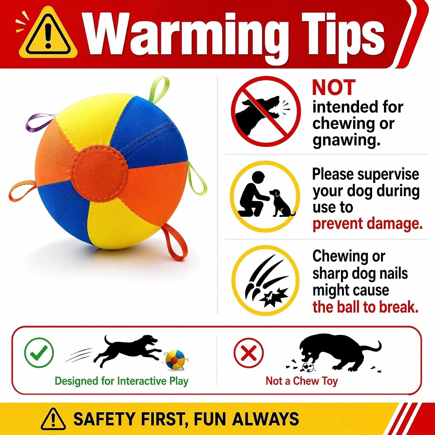 Herding Ball for Dogs, Large Dog Herding Ball for Outdoor Exercise | Inflatable; Interactive; Outside Play; Boredom Buster