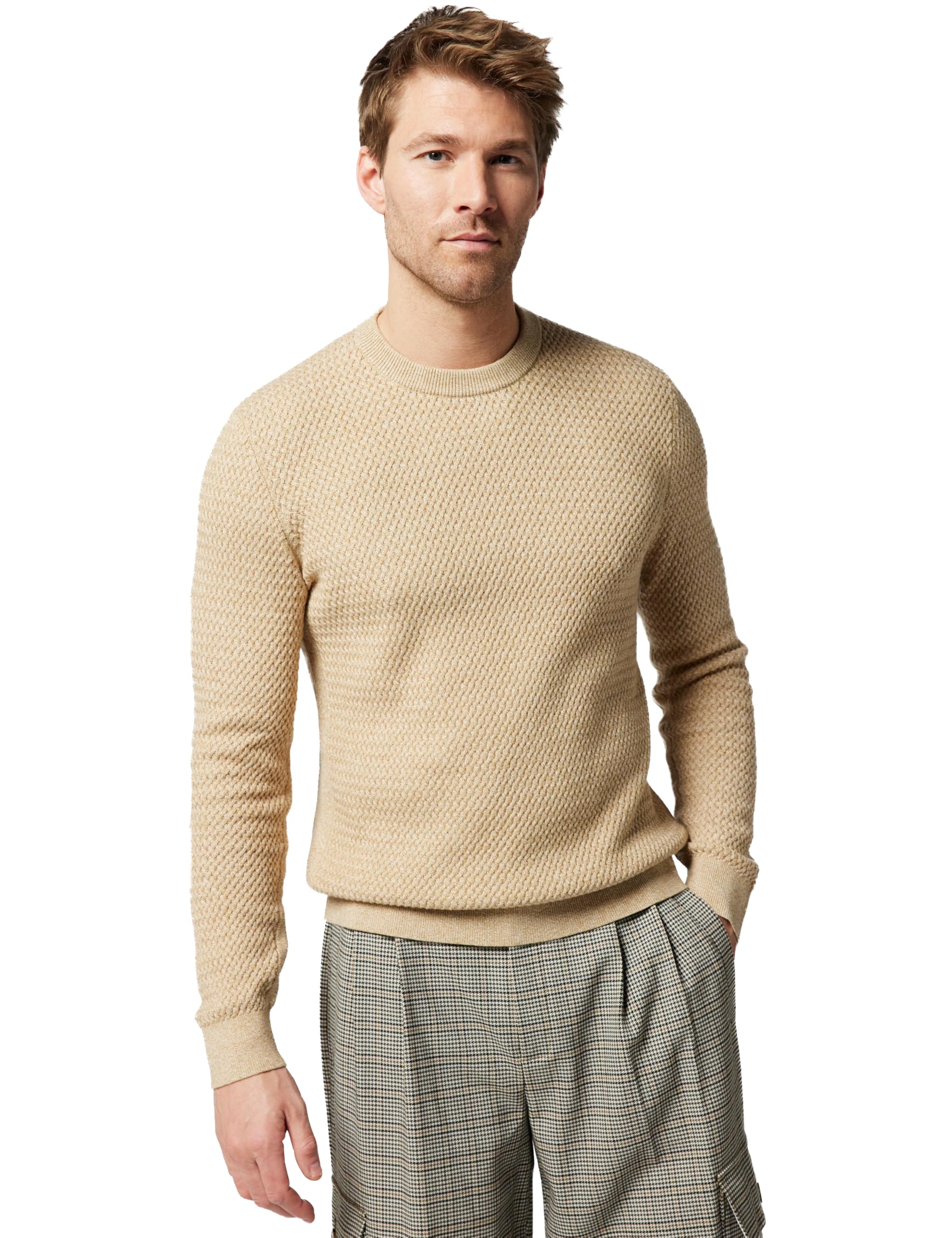Ted Baker Men's 2817133 Shrug Sweater, Camel, L