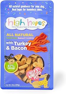 High Hopes - Every Sale Gives Hope to Homeless Pets - Grain Free Turkey & Bacon Cookies