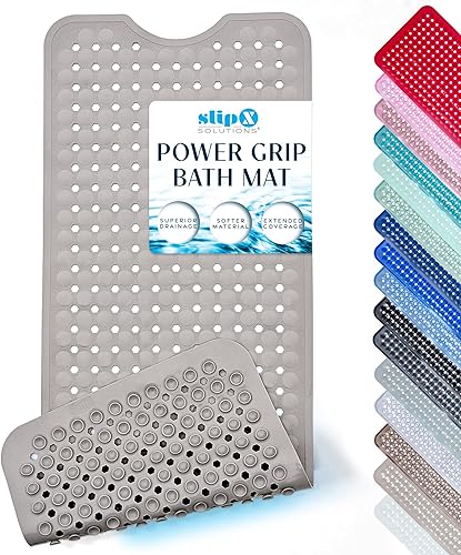Miniatura 7 de SlipX Solutions Power Grip - Alfombrilla de seguridad para bañera, tecnología de agarre de precisión para una protección más larga, más fuerte y