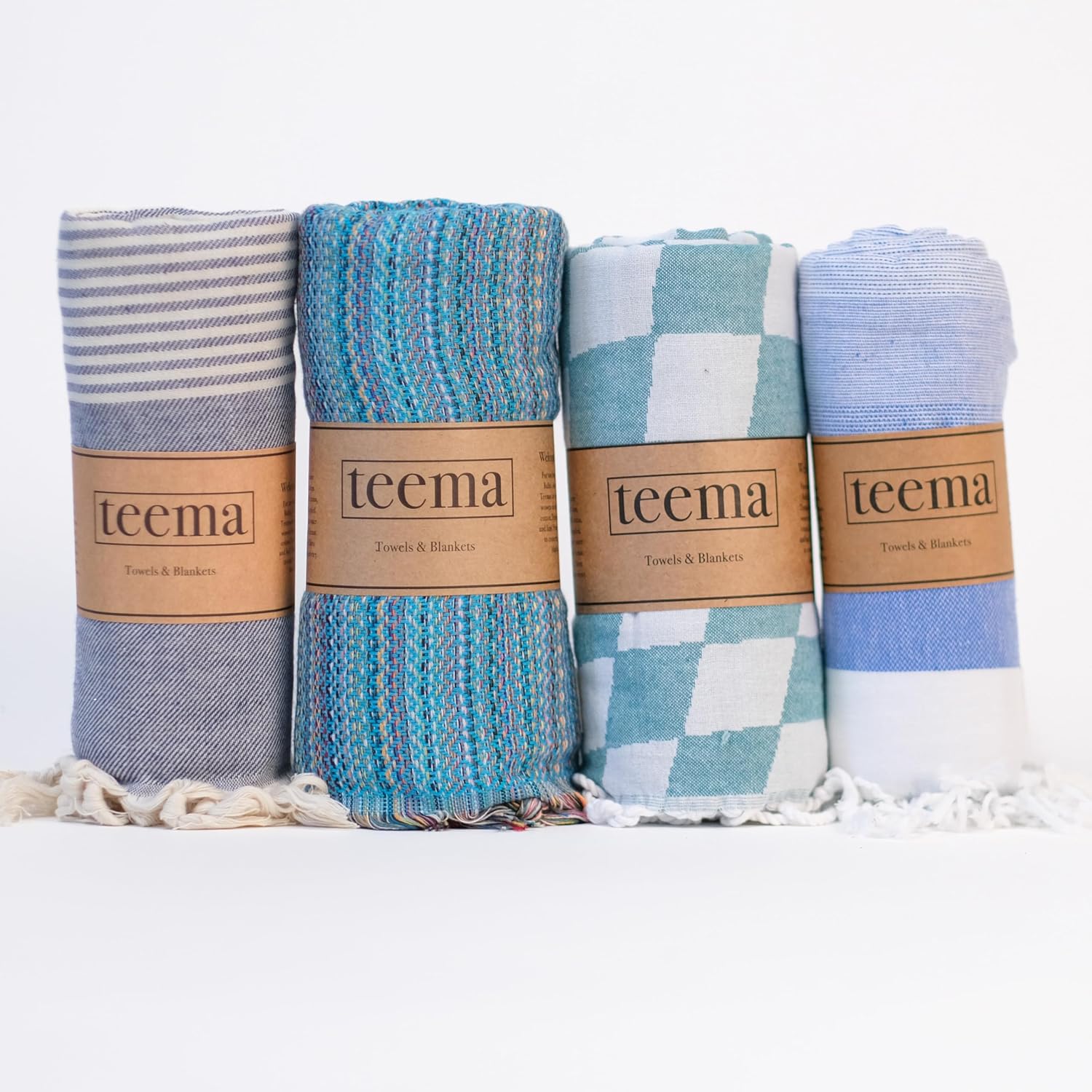 Teema Large Turkish Beach Towel Summer Bundle 100