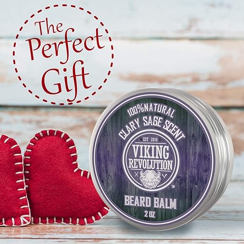 Vista 68 de Viking Revolution Bálsamo para barba de vainilla especiado – Mantequilla de barba con aceite de argán, suavizante de barba para hombres con aceite