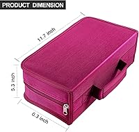 Vista 2 de Soporte para estuche de DVD, estuche para CD/DVD, soporte para carpetas de CD y DVD, capacidad para 160 unidades, organizador portátil de carpetas