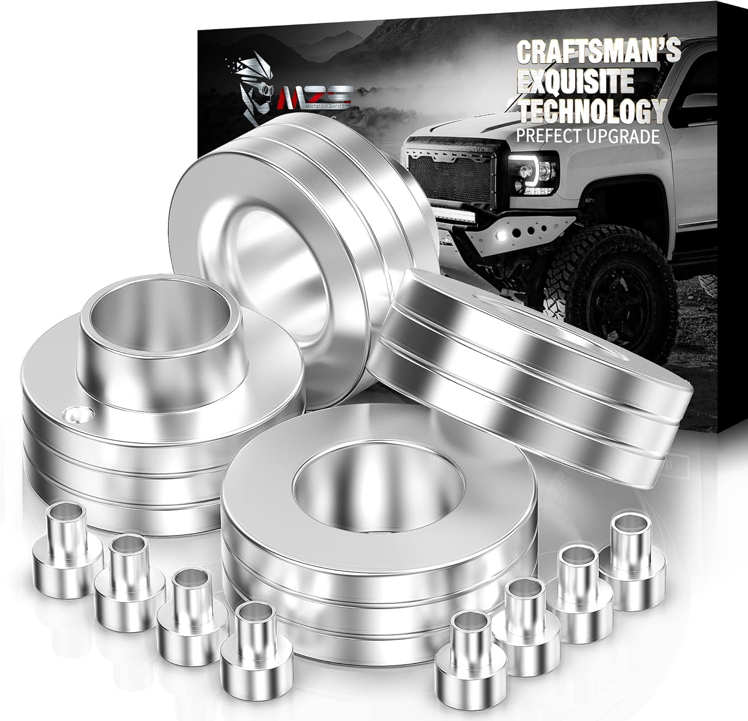 Jeep Wrangler JL 1.5" Front 2.5" Rear Seat Riser Lift Kit Spacers