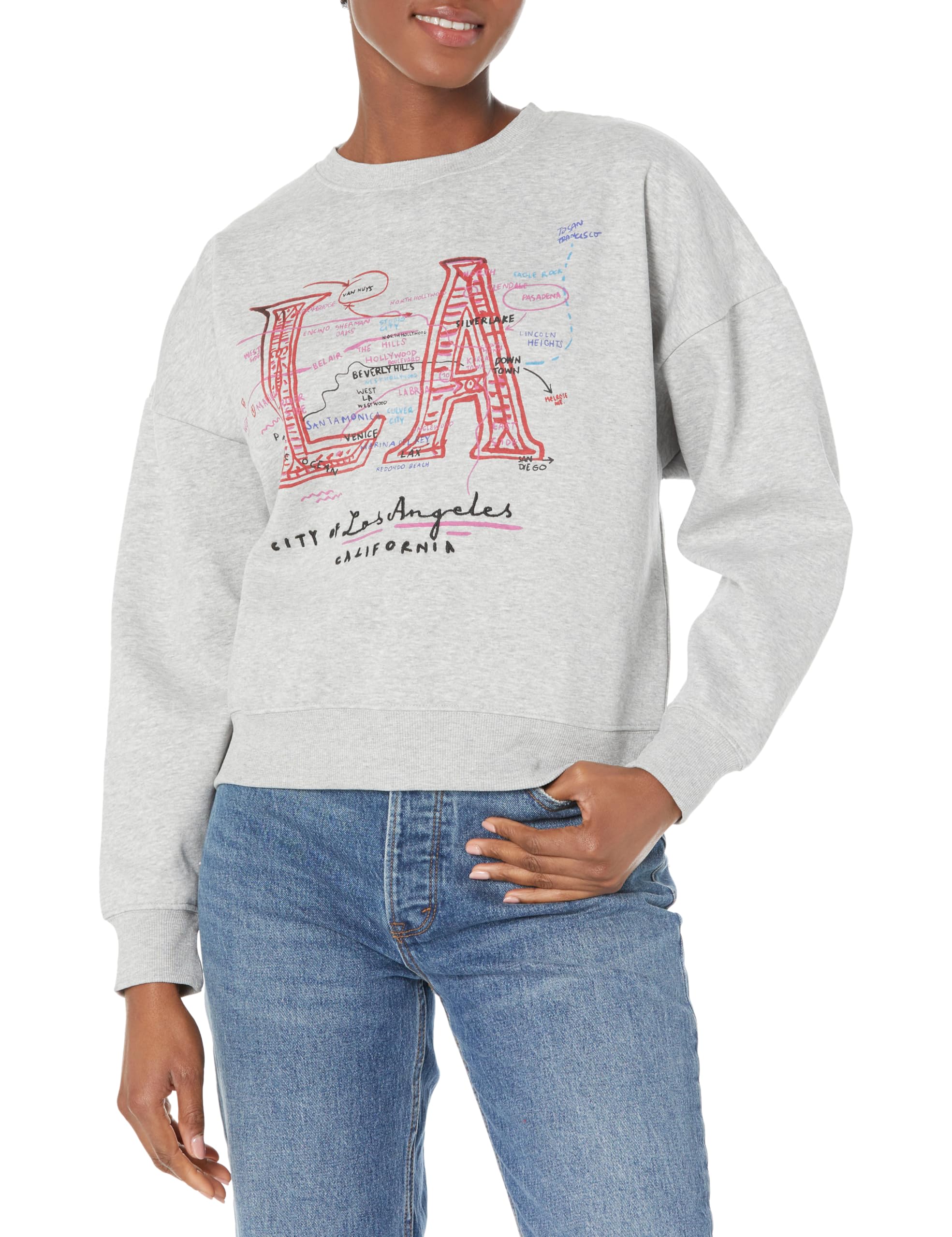 Desigual Sweat_Marci_LA, 2009 Gray Vigore, S, Negro, S
