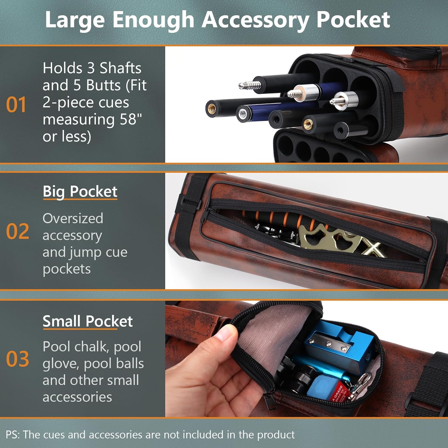 【新品同様】キューケース QK-S　2バット3シャフト QK-S QKS03 ブラック 2バット2シャフト キューケース 2B/2S 商品詳細