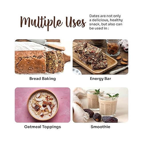 Miniatura 2 de Dátiles sin hueso, totalmente naturales, sin grasa, Deglet Noor Pitted Tunecian Dates, de Kartago - 7.05 onzas