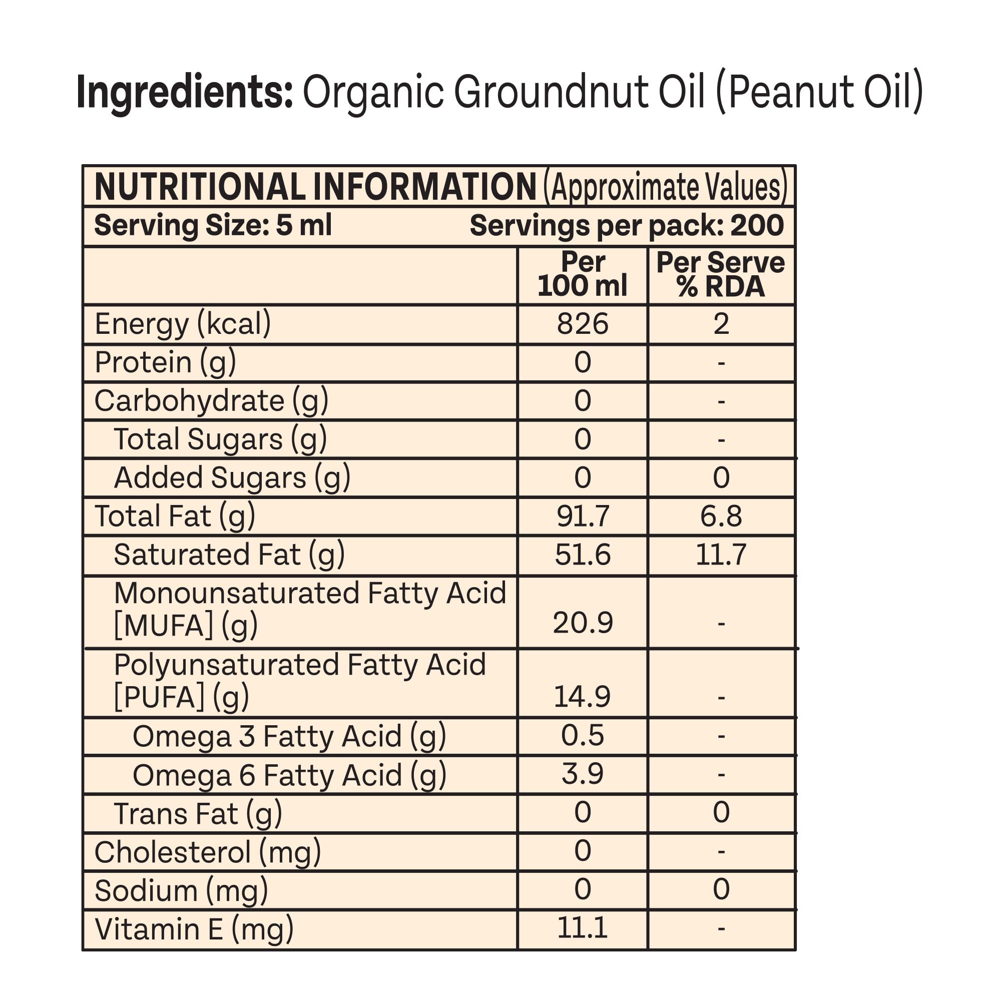Organic India Groundnut (Peanut) Oil, 1000ml | Cold Pressed Unrefined Organic Oil with Natural Flavour | Certified Organic and Lab Tested on 250+ Parameters | Perfect for Daily Cooking | Natural Aroma and Taste product image 10