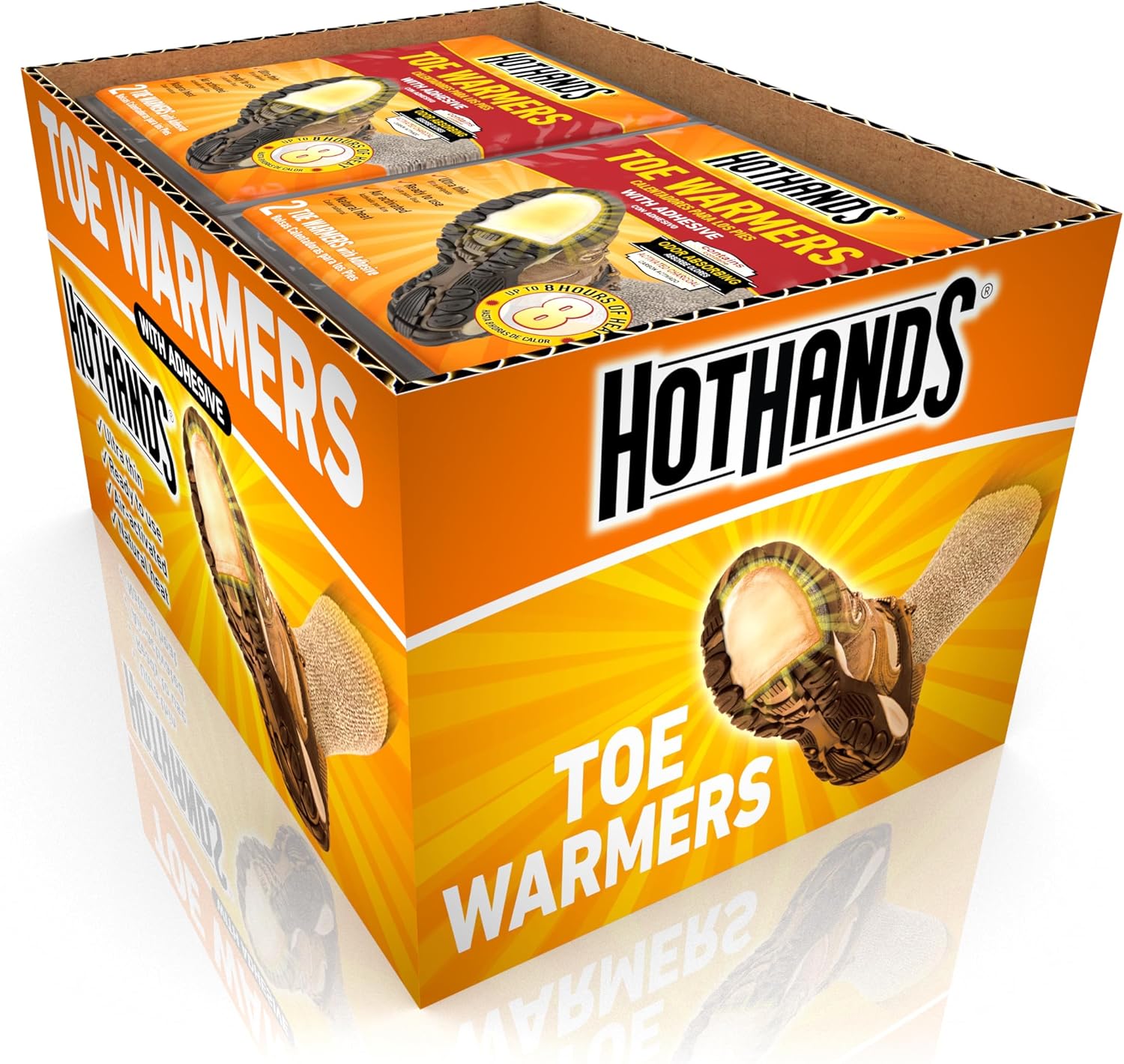 HotHands Toe Warmers – Long Lasting, Odorless, Air Activated – Up to 8 Hours of Heat – 20 Pair HotHands Toe Warmers – Long Lasting, Odorless, Air Activated – Up to 8 Hours of Heat – 20 Pair