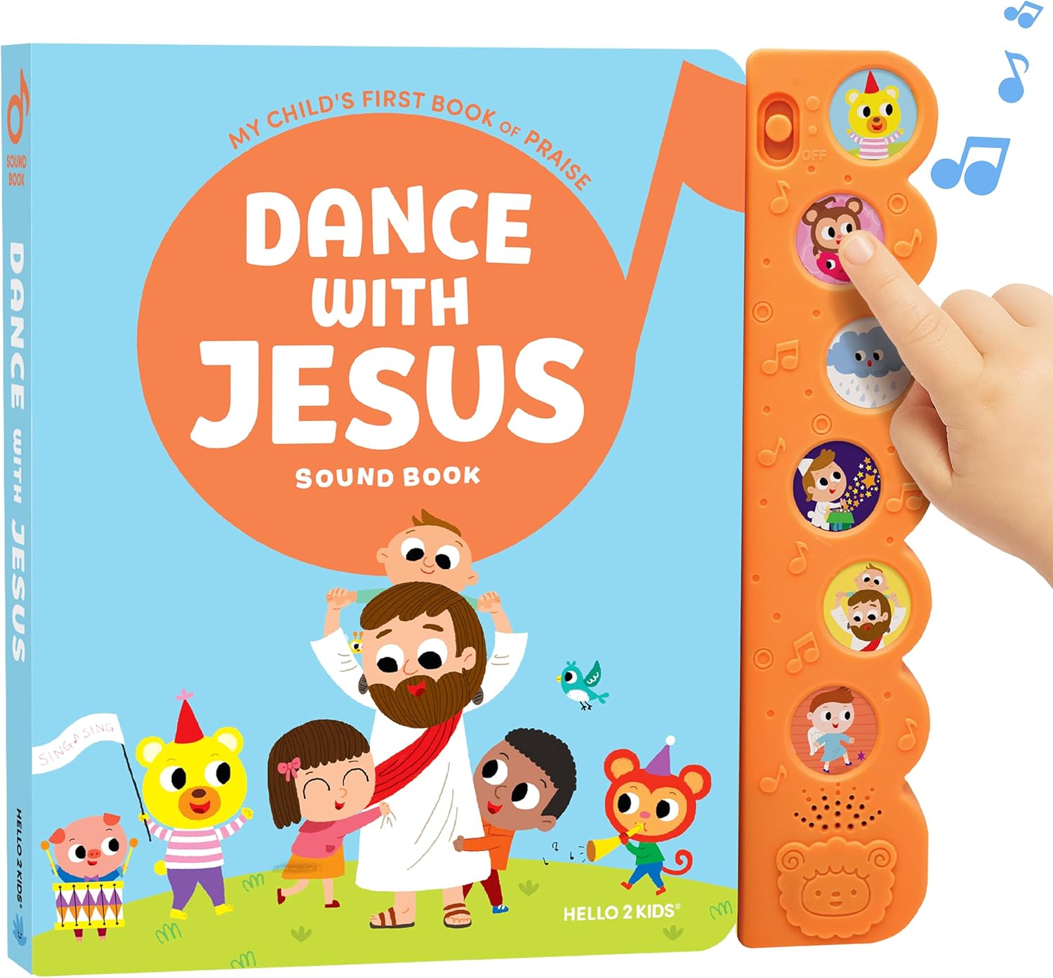 Dance with Jesus Christian Sound Books for Kids - 6 Bible Songs for Toddlers – Christian Gifts for Kids - Baby Bible for Baptism, Christening, Dedication Gifts, Sunday School, Preschool Homeschool