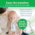 Dr. Brown’s Bouteilles pour bébés en verre étroit Natural Flow® Anti-Colic Options+TM, 4-Pack, 8 oz /240 mL