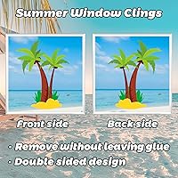 Vista 6 de 134 unidades de calcomanías de verano para ventanas de vidrio