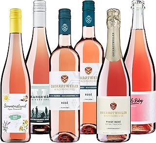 Oberrotweiler Rosésüchtig Wein-Paket - Roséwein & Rosé Sekt vom Kaiserstuhl - Probierpaket, als Geschenk für Wein Liebhaber & besondere Anlässe (6 x 0,75 l)