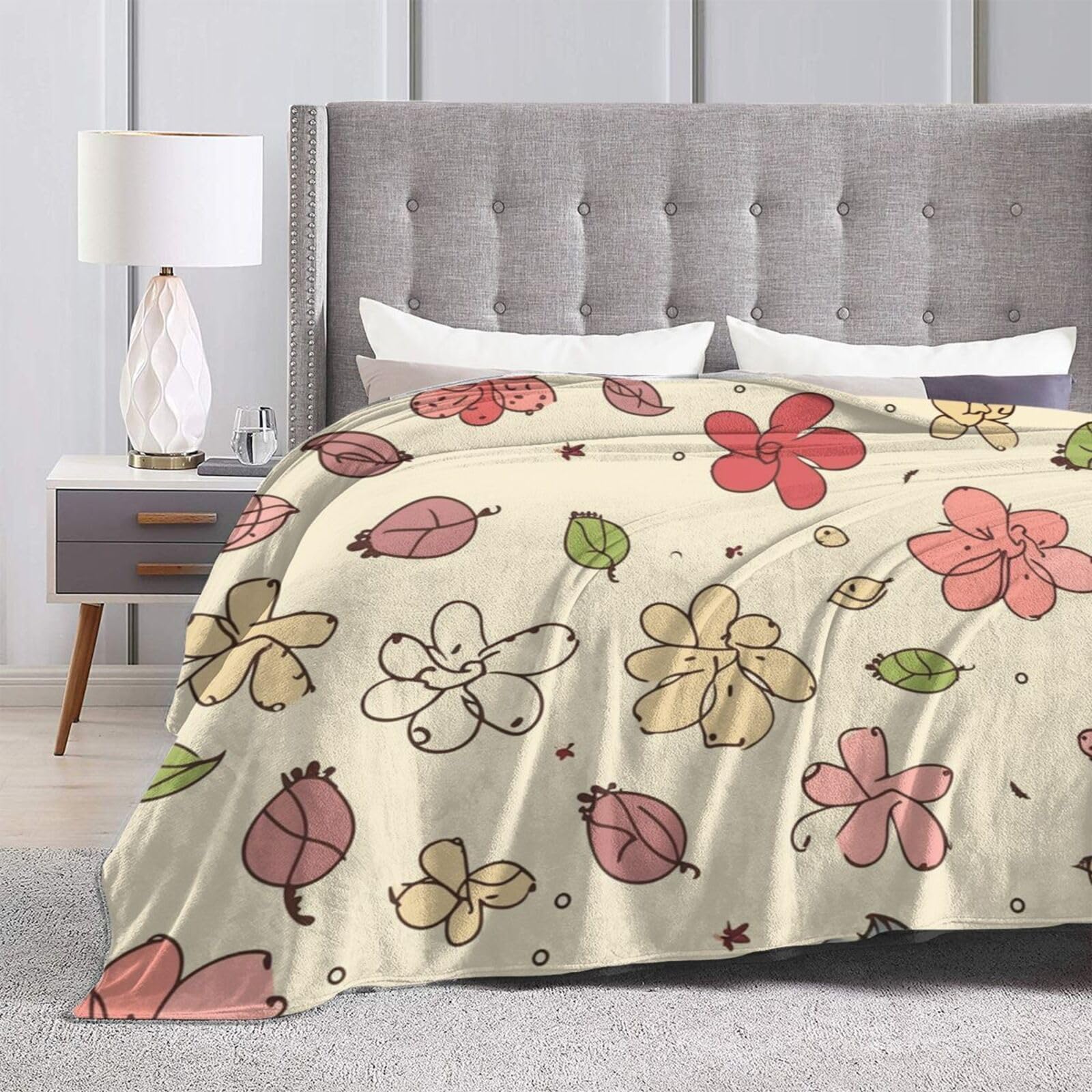 Couverture Imprimée Gâteau Fruits Confortable Élégante