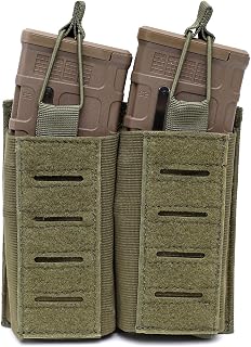 Double Mag Pouch Molle Open-Top Double Magazine Pouch for M4/M16/AR/AK Rifle Magazines