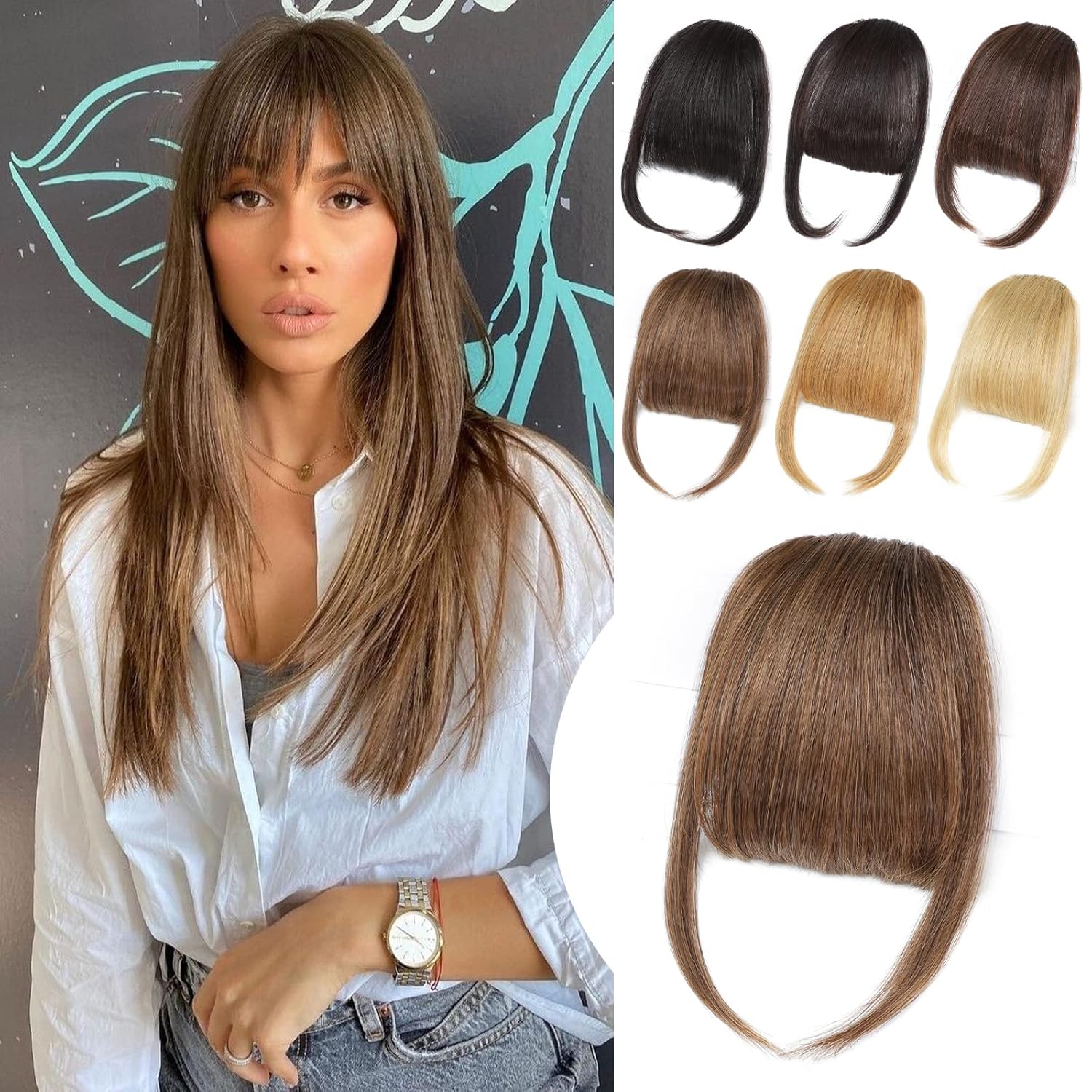 Bangs Hair Clip in Bangs 100 Real Human Hair Bangs Clip