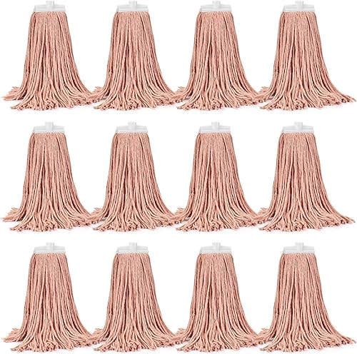 Miniatura 17 de Matthew - Cabezales de repuesto para trapeador húmedo de algodón resistente (azul, mediano, paquete de 3) para limpieza de suelos residenciales y