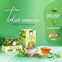 The Meadows Tulsi Green Tea - 100g - 100 Cups | Natural Loose Leaf with Refreshing Flavour and Mild Aroma (Pack of 1) gallery image