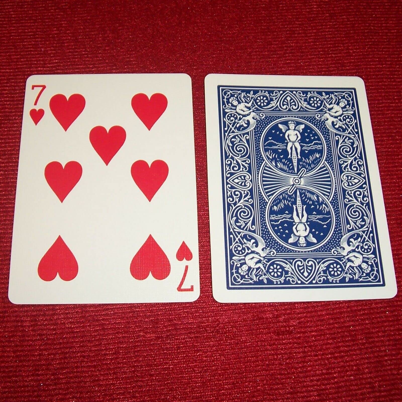 Stutter Deck - Bicycle® Cards - One way forcing deck Blue Backed (7 Hearts)