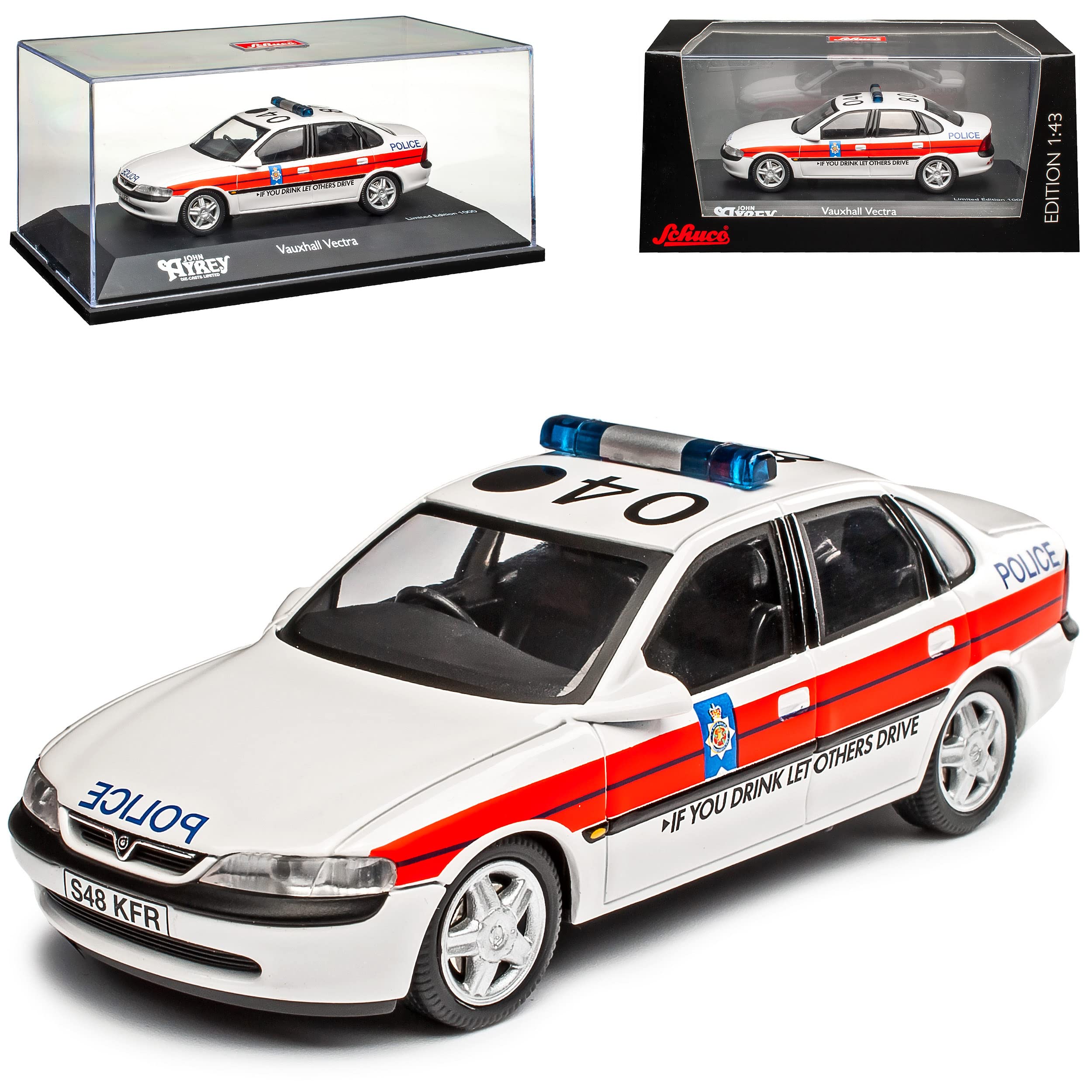 Opel Vauxhall Vectra B Police Polizei Lancashire 1995-2002 1/43 Schuco Modell Auto Modell Auto