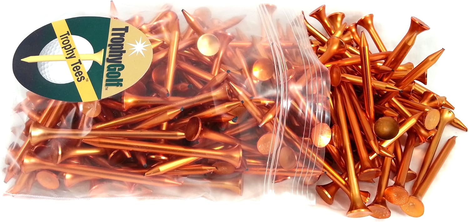 Trophy Golf Plastic Metallic Golf Tees