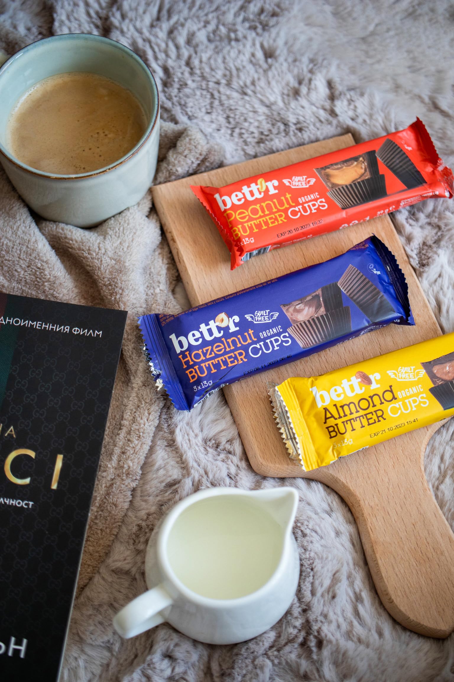 Bett’r GUILT FREE Bio Hazelnut butter cups. 100% Vegan, Gluten free and Lactose free - 12 x 39 g
