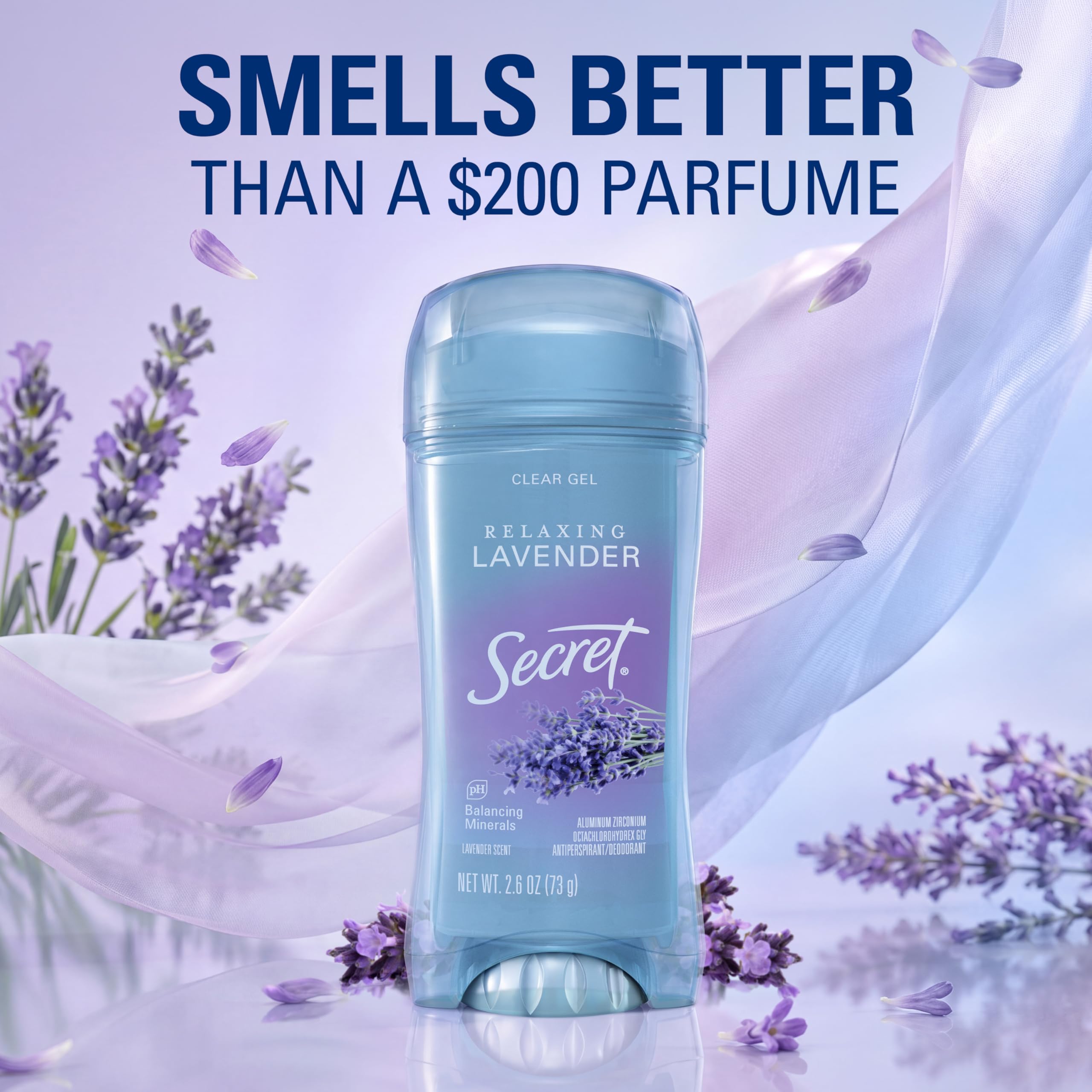 Secret Scent Expressions Crystal Clear Gel antyperspirant dezodorant, Ooh La La Lavender - 2,7 oz (dezodoranty)