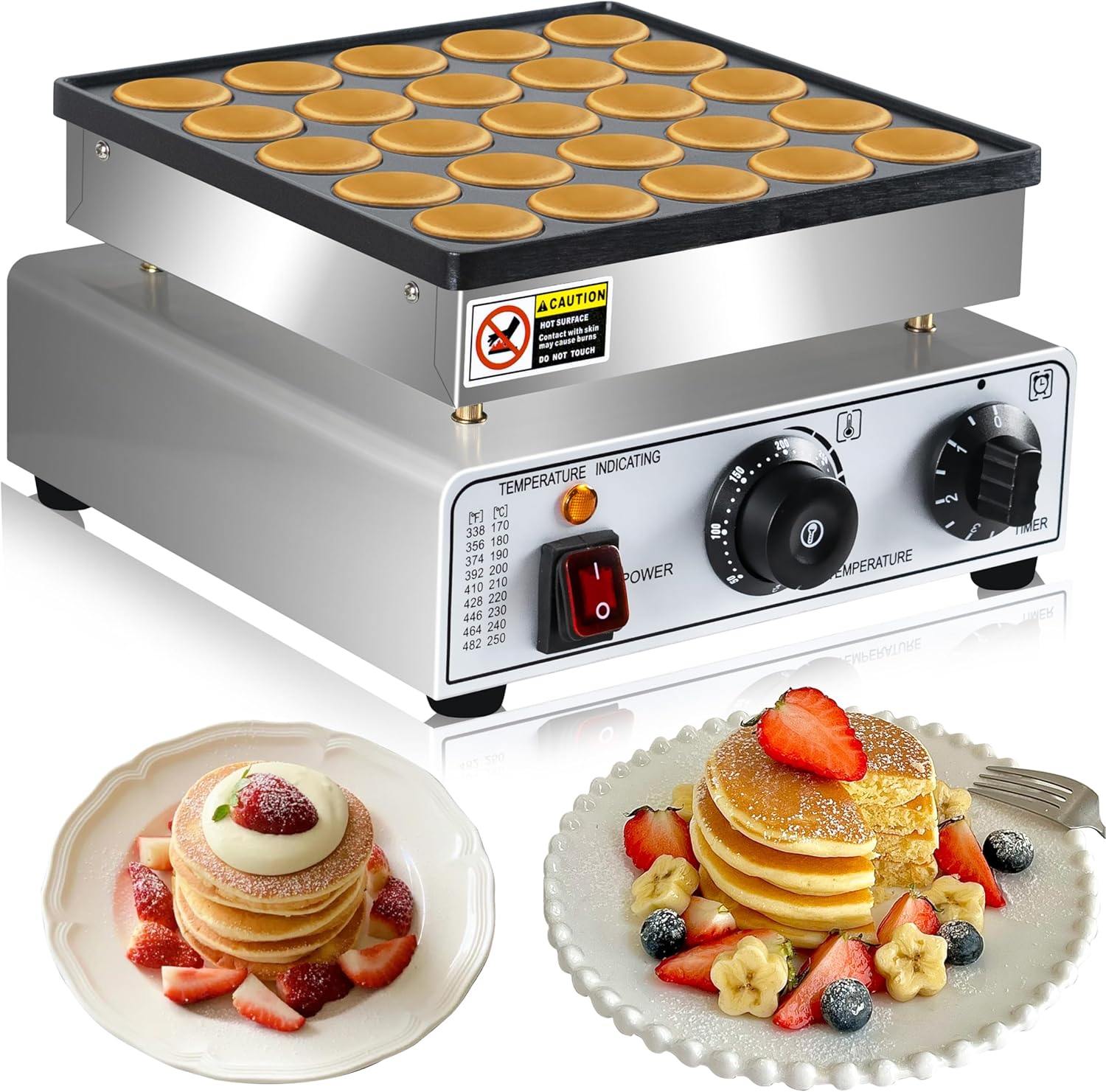 Mini Pancake Maker 25pcs Dutch Pancake Maker 950W Mini Pancakes Maker Machine Commercial Electric Dutch Pancakes Maker, Non-stick hotcakes Maker for Restaurant Mini Pancake Maker 25pcs Dutch Pancake Maker 950W Mini Pancakes Maker Machine Commercial Electric Dutch Pancakes Maker, Non-stick hotcakes Maker for Restaurant