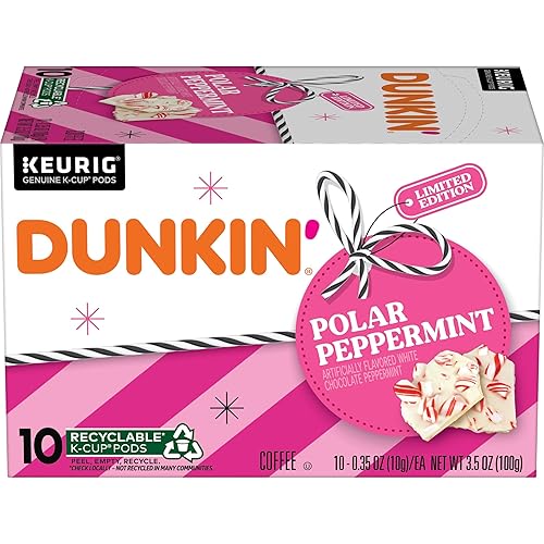 Dunkin' Café con sabor a menta polar, 10 cápsulas Keurig K-Cup