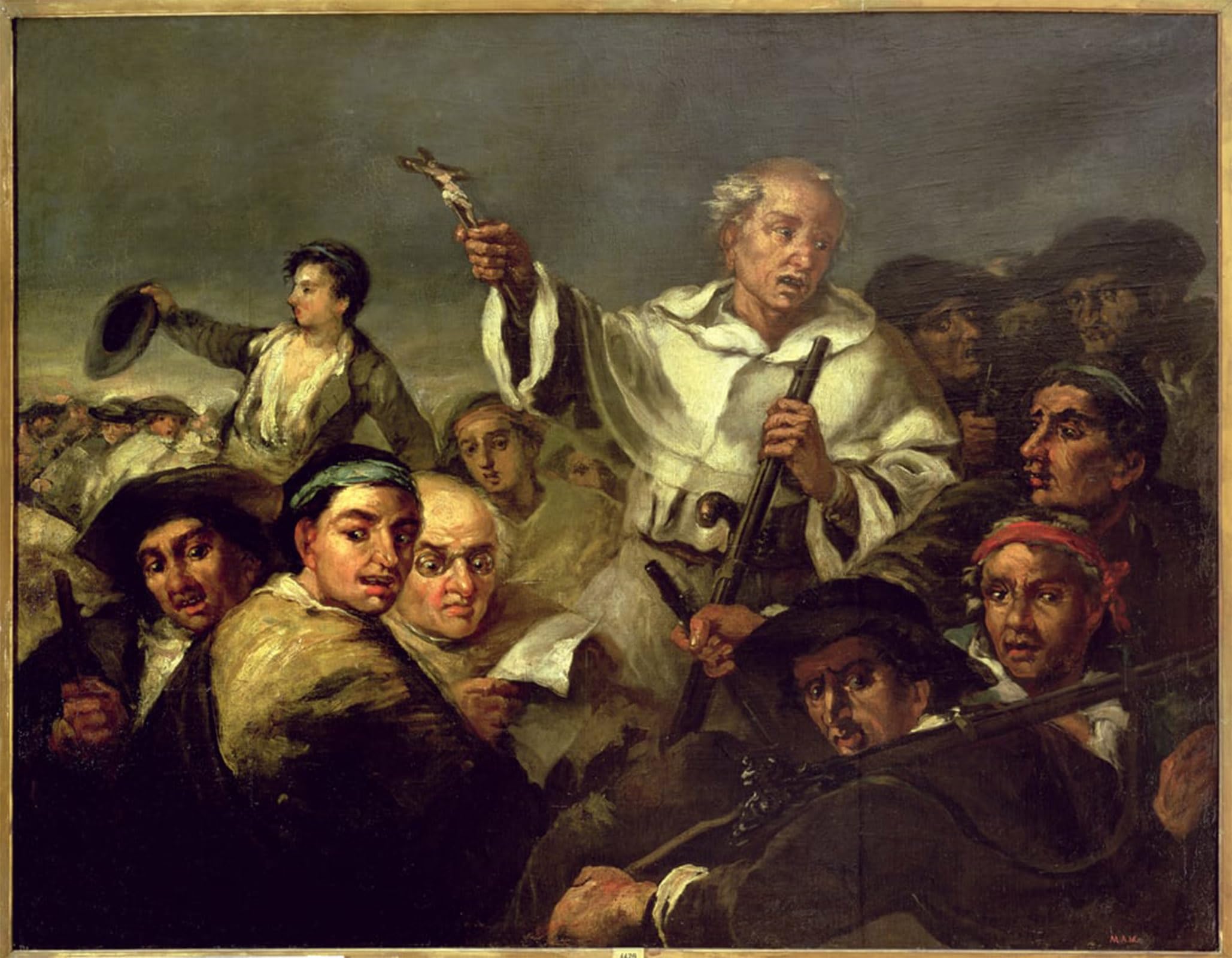 POSTERIIk Famous Modern Artwork Art Mural the Revolution by Eugenio Lucas Velázquez Oil Paintings Pictures for Home Decor 60x90cm