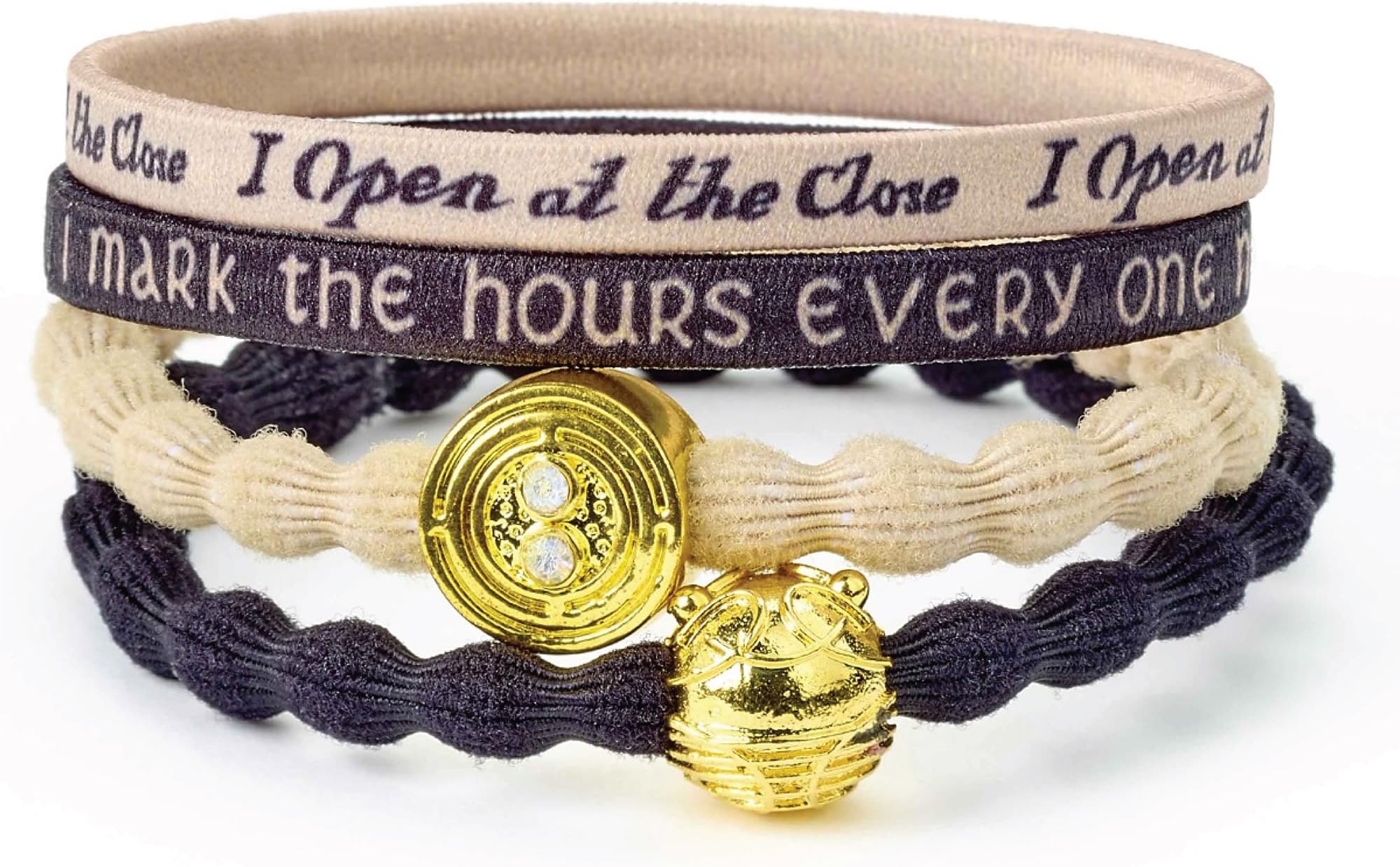 Harry Potter Time Turner and Golden Snitch Hair Band Set by The Carat Shop