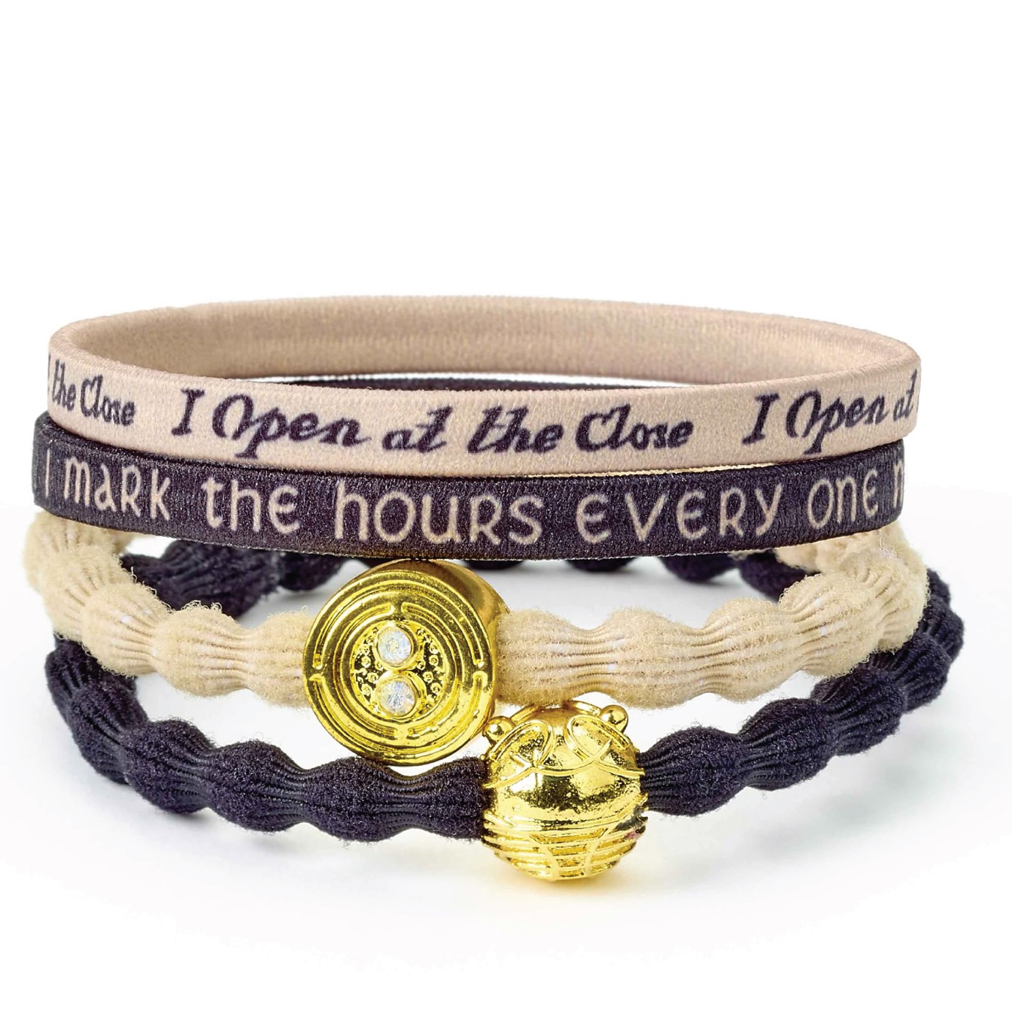 Time Turner and Golden Snitch Hair Band Set by The Carat Shop