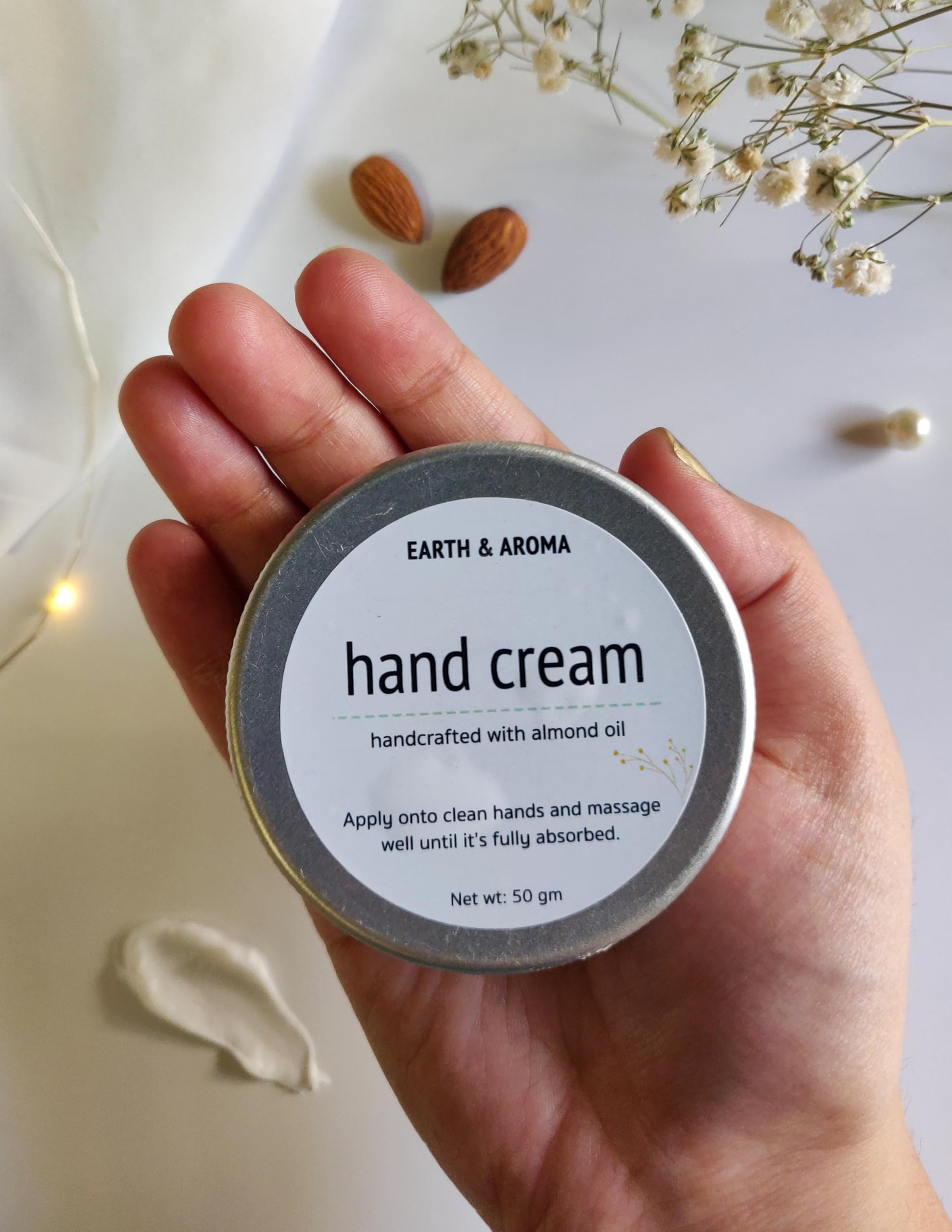 Hand Cream 50gm| Enriched with almond butter| Helps with dry hands | Natural & Paraben free |No Artificial fragrance-image-26