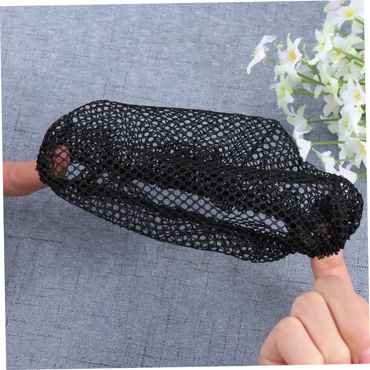 Housoutil 3 Sets Hochelastisches Haar Für Tanzbrötchen Satin-haarnetz Unsichtbares Haarnetz Für Ballettaufführungen 20 Stück * 3
