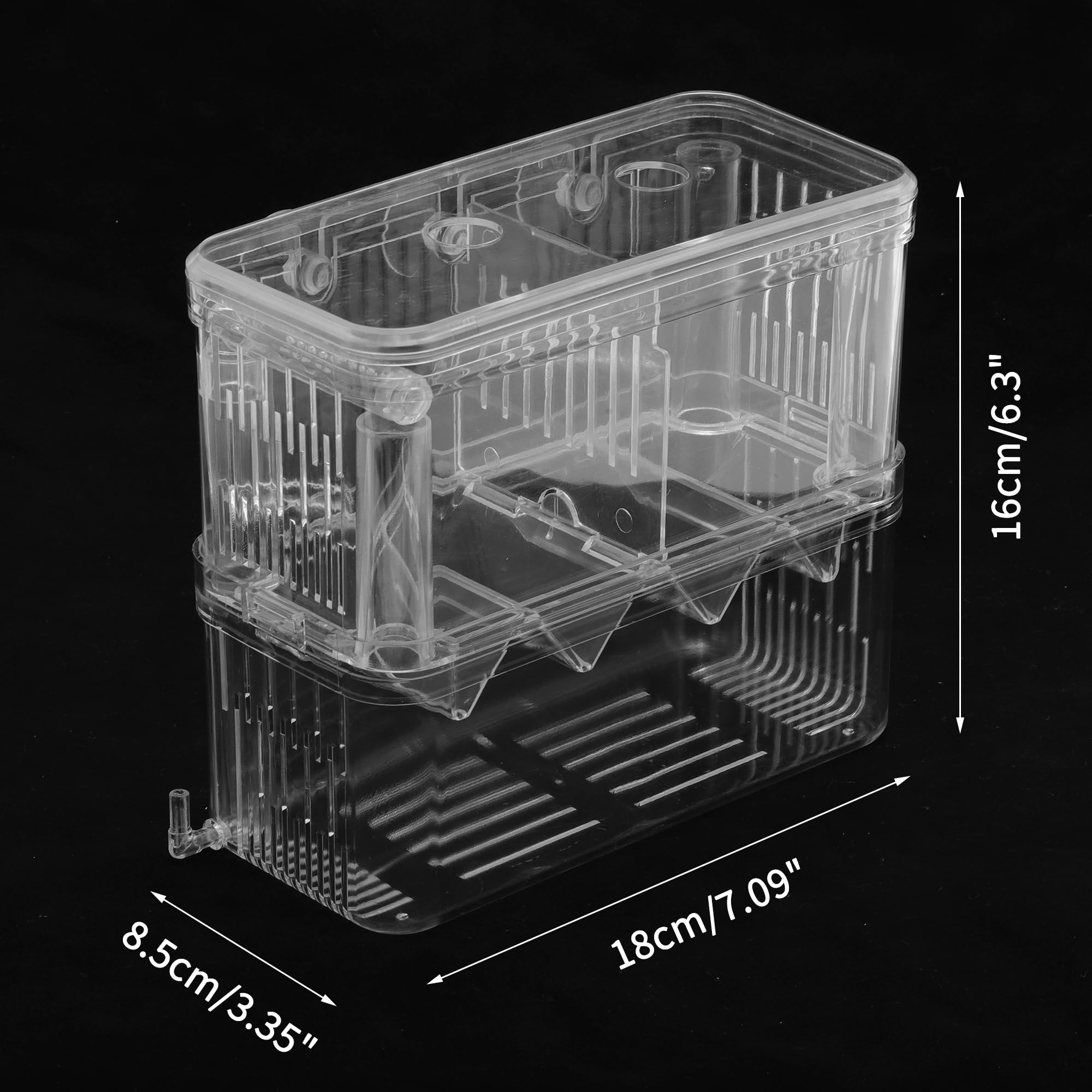 CAPASTEC Fish Breeder Box, Easy-to-Use Breeder Tank Divider, Breeder Box for Fish Tank Versatile Breeder System, XL, Clear, 1 Set - Image 4