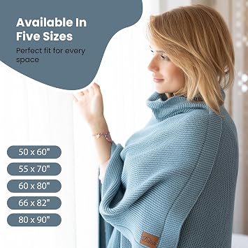 Dalisa%100 Organik Pamuk Örgü Battaniye – GOTS Sertifikalı, Hafif, Nefes Alabilir ve Rahat Yapısıyla Kanepe, Yatak ve Ev Dekorunda Boho Vintage Tarzı (Turkuaz, 150X200)