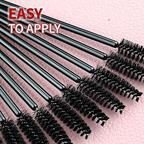 Vista 7 de Teenitor Varitas de rímel desechables, 200 piezas, aplicadores de labios, aplicadores de pestañas desechables, aplicador de maquillaje, brillo