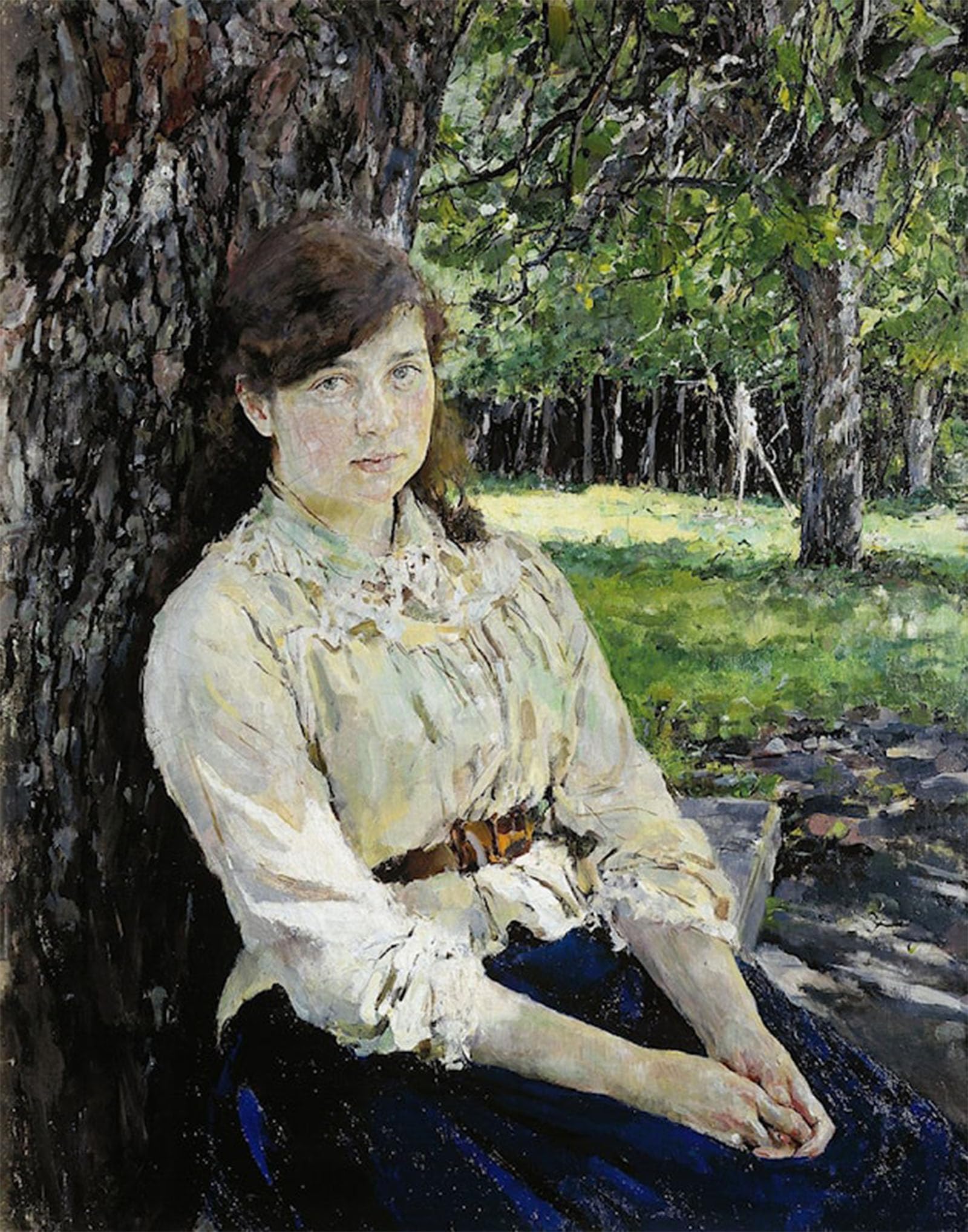 POSTERIIk Famous Modern Artwork Art Mural Portrait of M Ya Simonovich by Valentin Alexandrovich Serov Oil Paintings Pictures for Home Decor 60x90cm