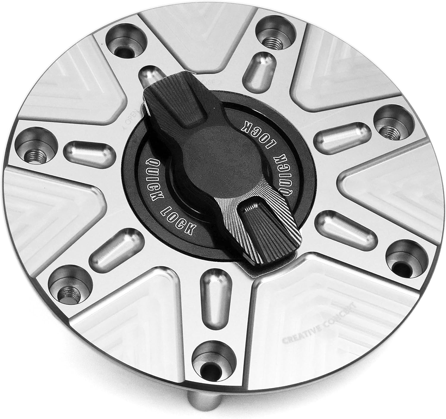 MC MOTOPARTS NIMBLE Titanium CNC 1/4 Quick Lock Fuel Cap