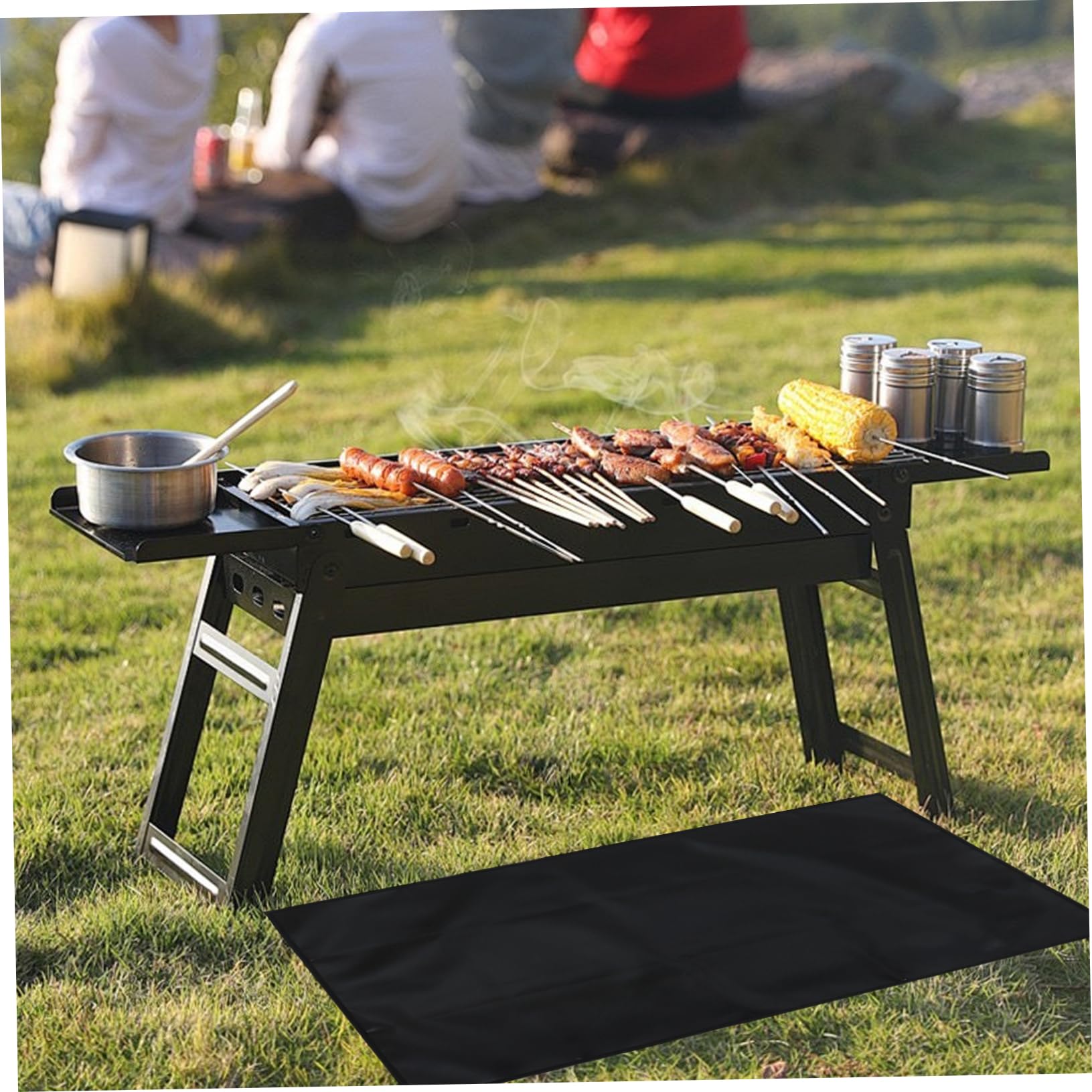 Happyyami Tapis Ignifuge Double Face Portable pour Terrasse De Camping 22/17 Pouces