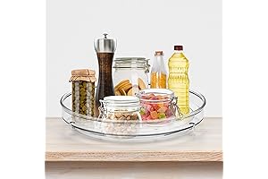 Ravinte Round Turntable Organizer: 360° Rotating Storage Solution