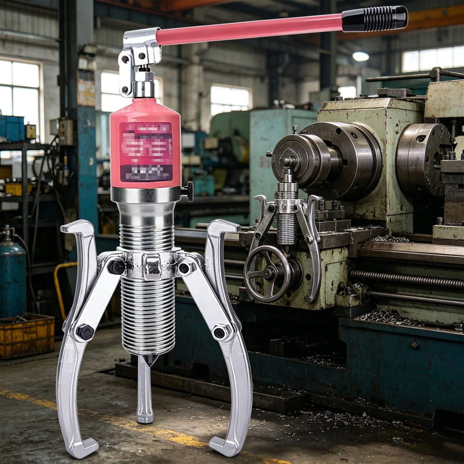 PioMue Heavy Duty Hydraulic Bearing Puller, Vertical or Vertical Bearing Puller, 5T 10T 15T 20T 30T Hydraulic Puller Kit, Heavy Duty 3 Jaw Bearing Hub Separator 30T/66000LB