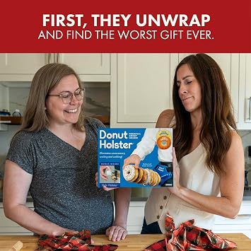 Prank-O Donut Holster Funniest Prank Gift Box | Hilarious Empty Gag Gift for White Elephant & Christmas 2026 | Funny Gift Box for Coworkers, Friends & Men Who Have Everything, As Seen on Shark Tank