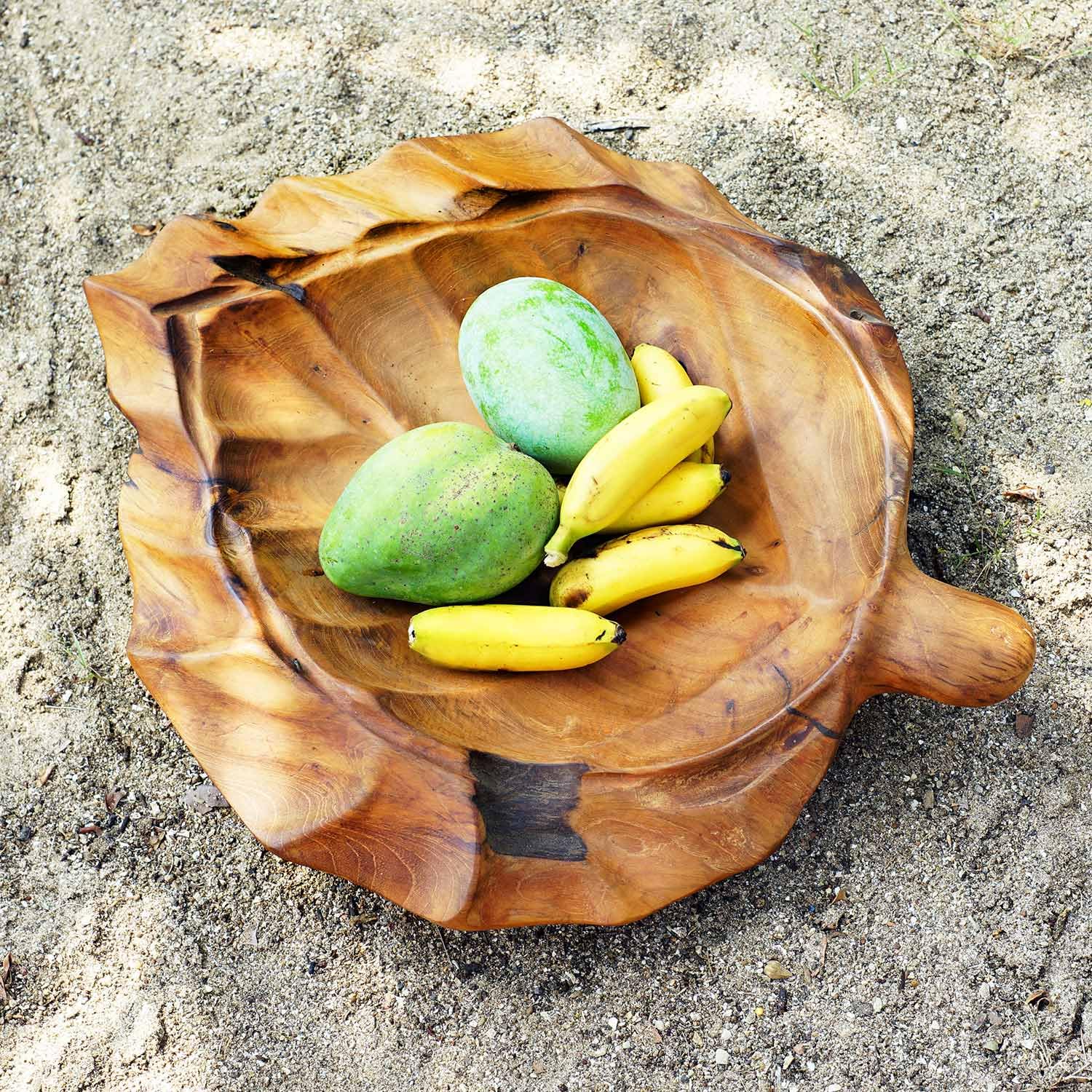Rico & Plato Gilles Teak Fruit Bowl | 16 1/2