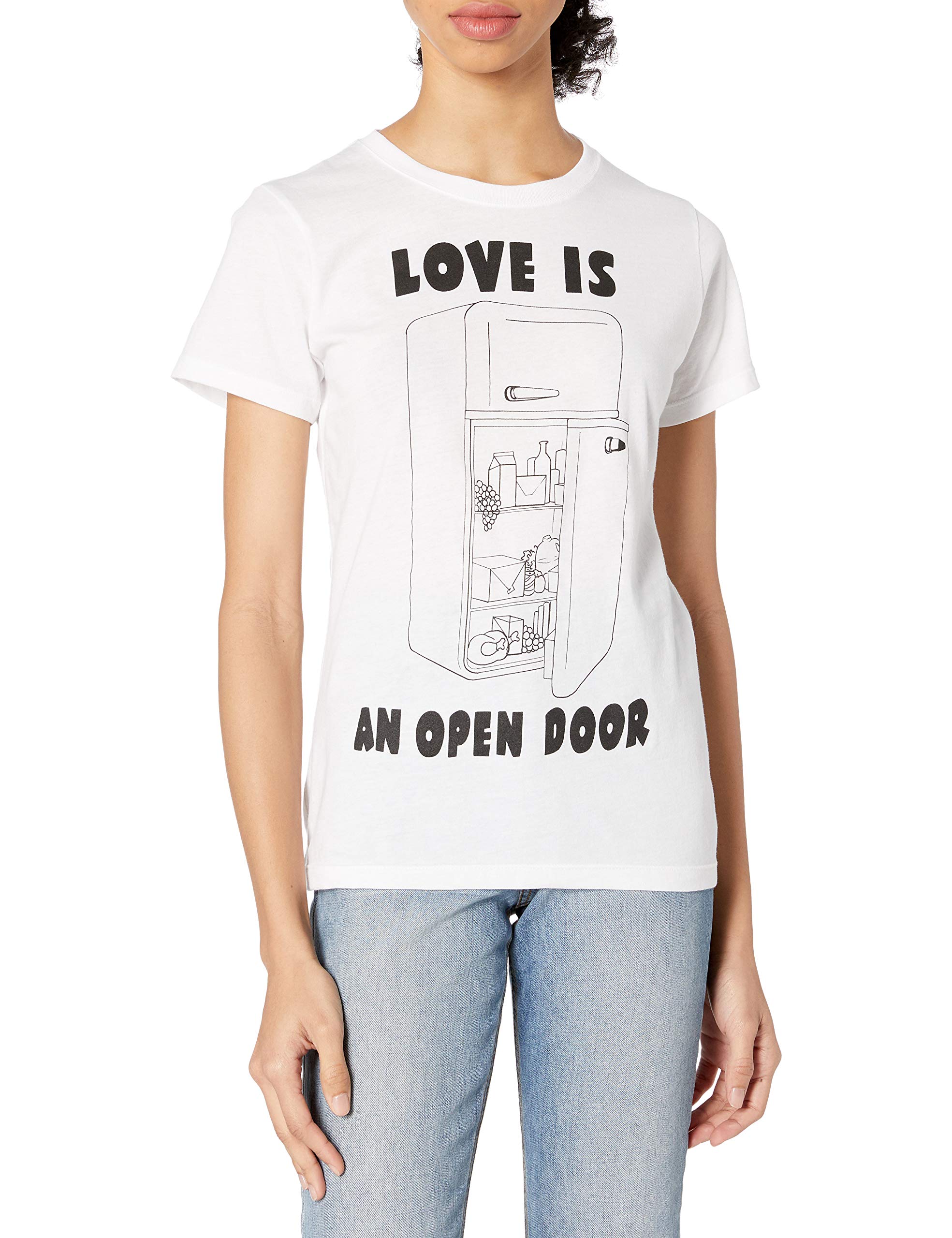 Women's Whatever Co. Love is an Open Door White Tee