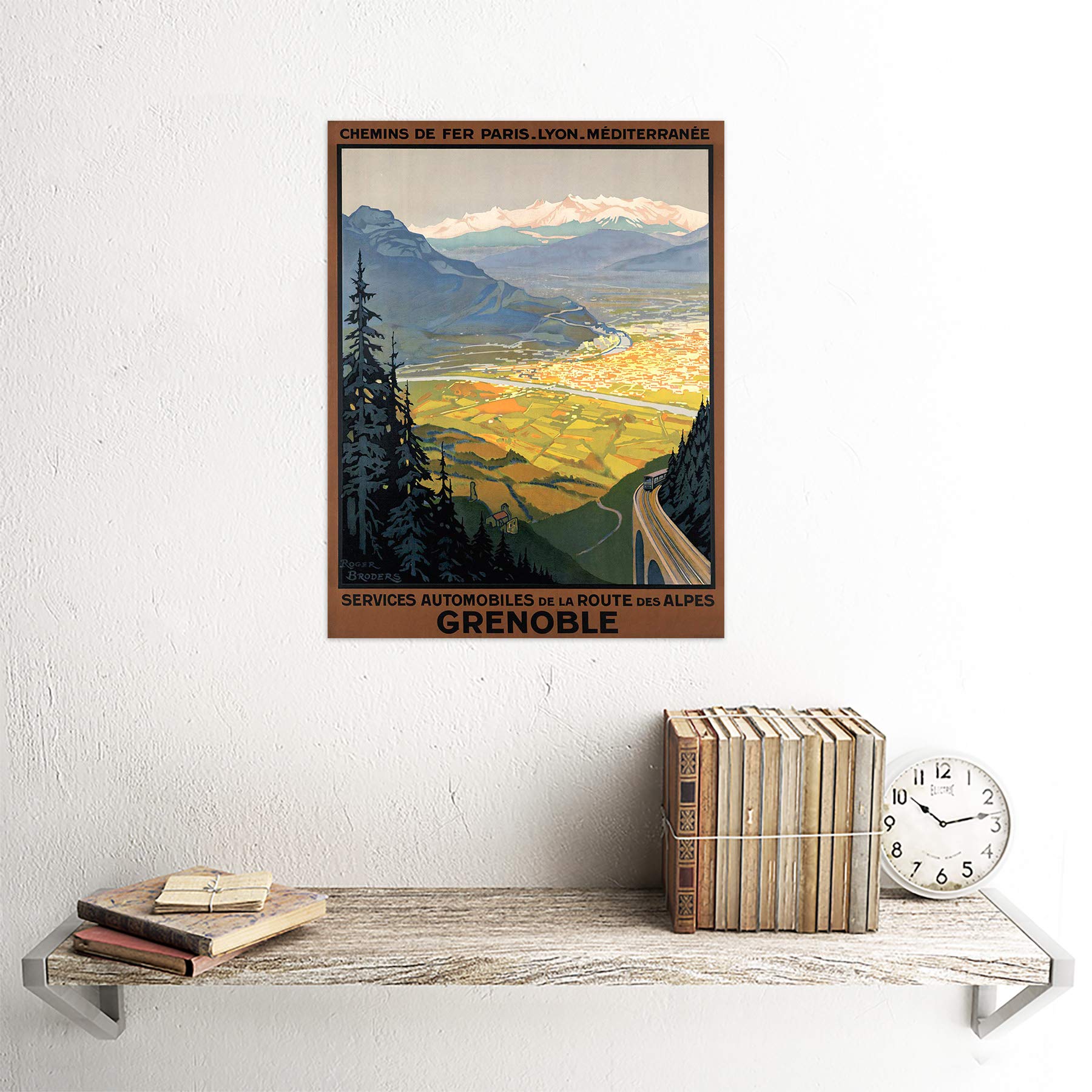 Amazon.com: Wee Blue Coo Alps Route Lyon Paris Mountains Landscape