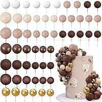 Vista 17 de 56 piezas de bolas de perlas para tarta con forma de bola, decoraciones de tarta con bolas de perlas para tarta de cumpleaños, boda, suministros