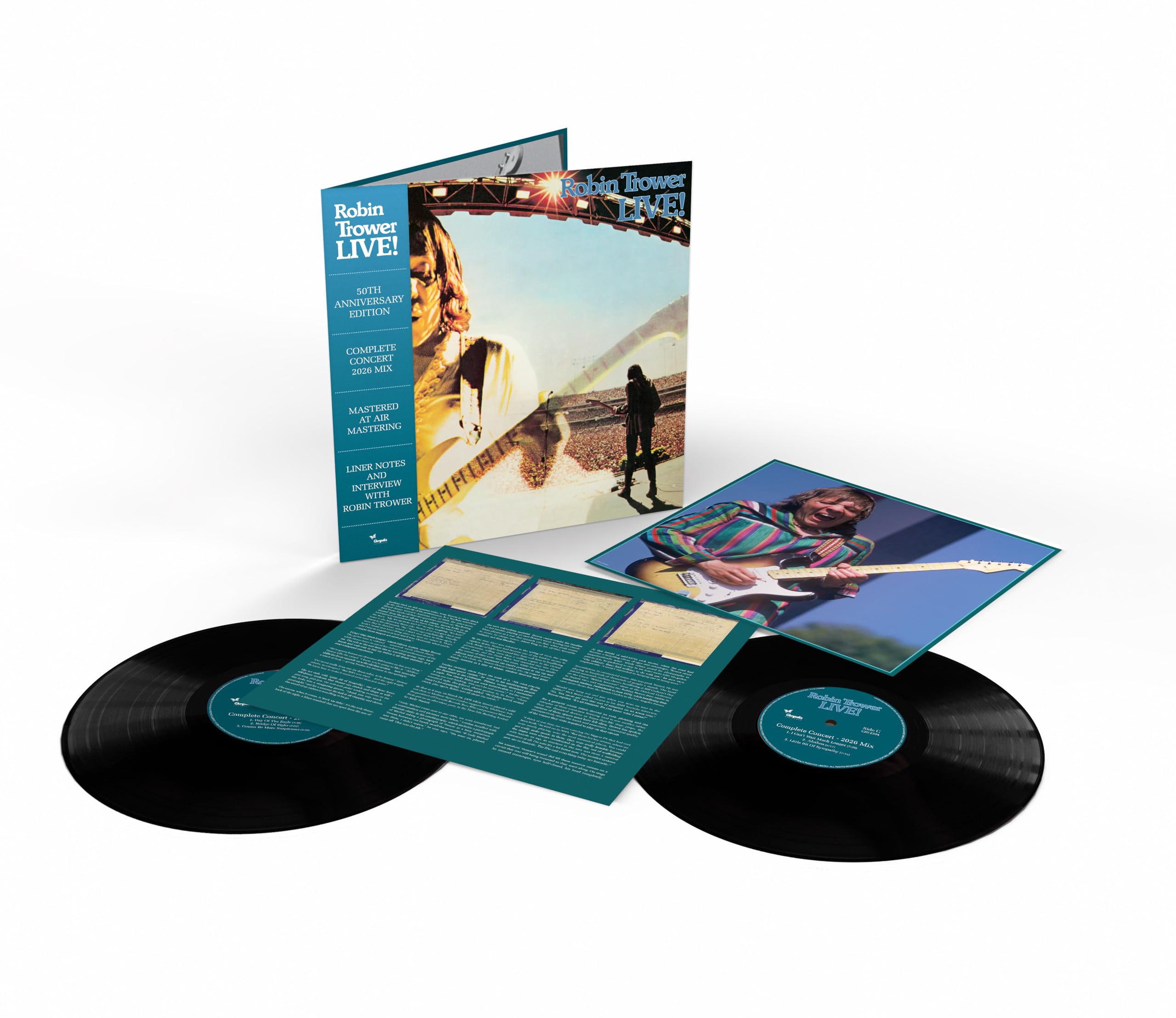 TROWER, Robin - Robin Trower Live! (50th Anniversary Edition) - Vinyl (2xLP)